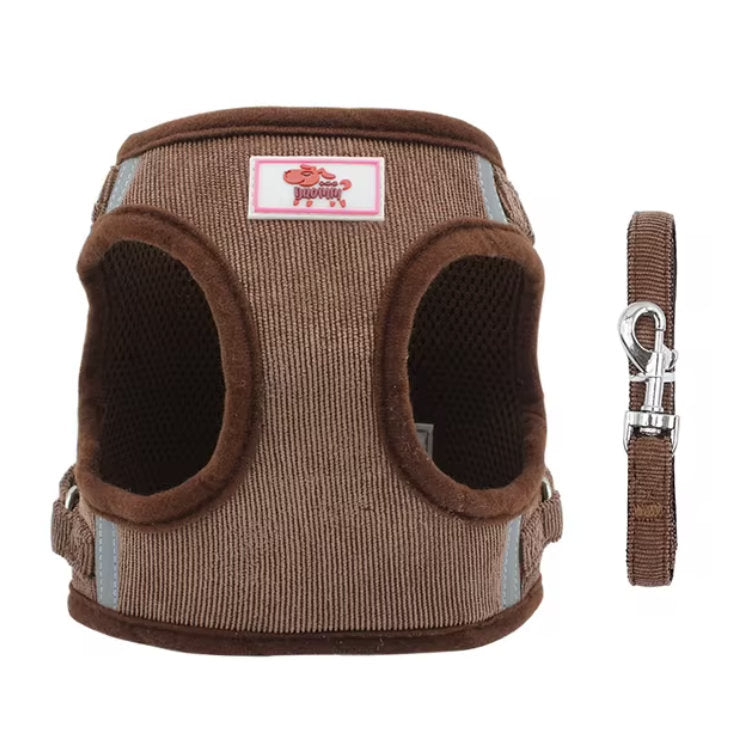 Reflective Pet Dog Vest Harness And Lead Set
