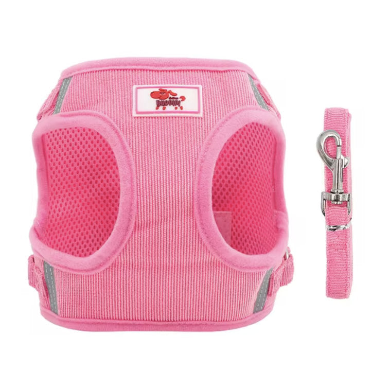 Reflective Pet Dog Vest Harness And Lead Set