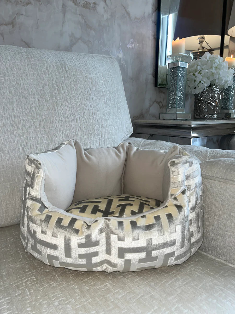Aztech Cream & Gold Dog Bed