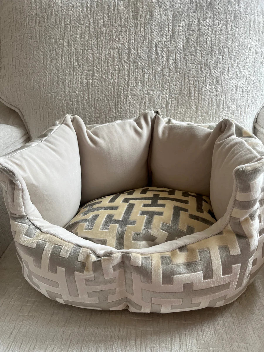 Aztech Cream & Gold Dog Bed
